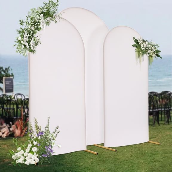 3 Pcs Arch Backdrop Stand Wedding Arch Stand Wedding Arch Cover and Wedding Arch Backdrop Stand Set