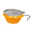 thumbnail image 3 of S SERENABLE Camping Bowl with Handle Portable 250ml Soup Bowl Tableware Cooking Utensil Food Orange, 3 of 9