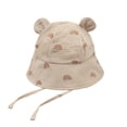 thumbnail image 5 of Xfvqtps Baby Summer Sun Hat Infant Toddler Boys Girls Bucket Hat Lace up Cute Print Ear Wide Brim Beach Breathable Sun Protection Hat, 5 of 9