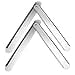 thumbnail image 3 of Folding Step Ladder Hinge Replacement Kit Aluminum Herringbone Ladder Tie Rod Ladder Accessories Silver,2pcs, 3 of 4