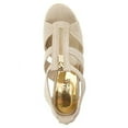 thumbnail image 4 of Michael Michael Kors Womens Damita Fabric Open Toe Casual Platform Sandals, 4 of 5