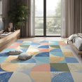 thumbnail image 7 of GUUCHA 4'x6'Area Rugs Geometric Boho Rugs for Living Room Bedroom Non-Slip Carpet,Blue, 7 of 7