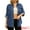 Blue, variant on Unique Bargains Women's Denim Shirt Long Sleeve Jean Jackets Casual S Blue