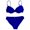 Blue, variant on Sngxgn Ruffle Stripe Ruffle Swimsuit for Women V Neck Ruched Bathing Suits(Pink,M)