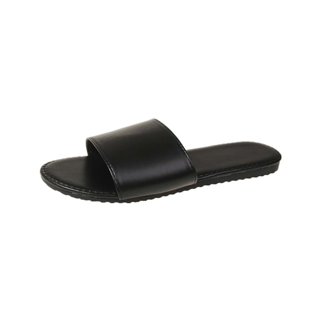 Amzcrzy Zapatos de mujer,Zapatos de mujer,Zapatillas de mujer, Zapatillas planas de verano para mujer, con punta redonda, de color liso, informales, para playa Sandalias Mujer Zapatillas De Casa