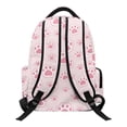 thumbnail image 2 of Kuiaobaty Cat Paw Print Backpack for Kids Girls Large Capacity Bookbag with Adjustable Strap Lightweight School Backpack for School, Pink, 2 of 7