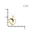 thumbnail image 2 of JewelersClub Black Diamond Accent 14K Gold Over Silver Heart Pendant, 18", 2 of 4