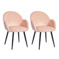 thumbnail image 1 of Silla Comedor 2 Sillas Moderna Minimalista Rosa FurnitureR moderno, 1 of 6