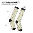 thumbnail image 4 of Rateoe Mushroom Bee Compression Socks for Women and Men 20-30mmHg-Circulation Support Socks Knee High Nurse Pregnant Running Medical and Travel Athletic, 4 of 7