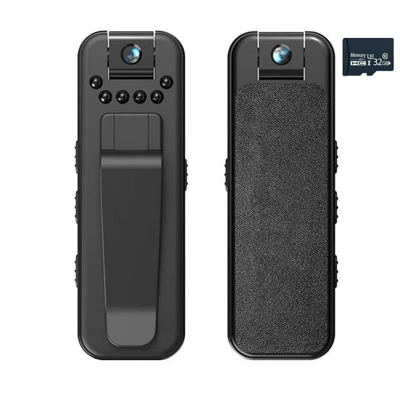 ZUTOYBOLIN Mini Body Camera with Hidden Camera 1080P HD Recording Night Vision, A7 Wearable Camcorder for Outdoor,Sports,Pet Records,Work Records Equipped with 32G TF Card