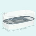 thumbnail image 3 of PawHut Turtle Tank Kit, Turtle Aquarium with Basking Platform and Pump, 3 of 10