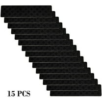 Stair Treads Non-Slip 15PC Set BlackEmbossed Stair Mats Self Adhesive Step Carpets Absorbent Washable Household Stair Rugs
