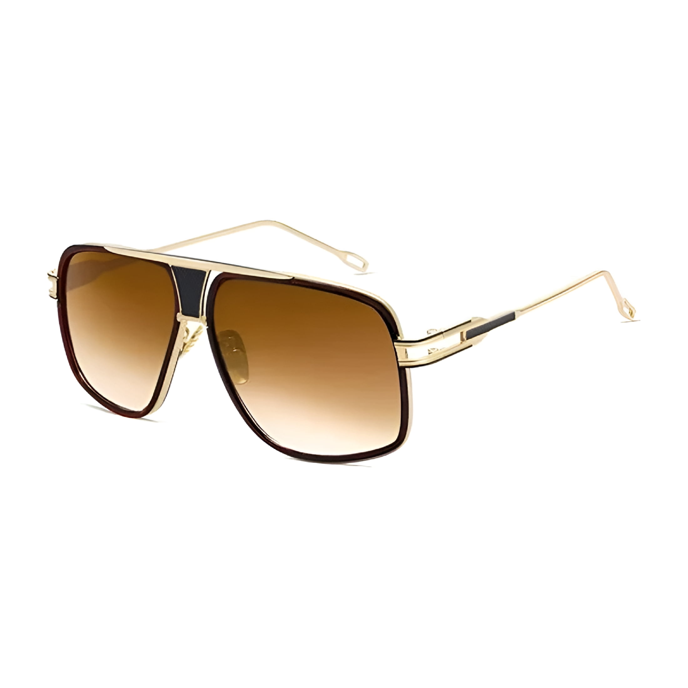 Square Aviator Sunglasses Metal Frame Rope Chain UV400  display picture 3