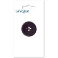 thumbnail image 1 of Bouton 4 trous LA VOGUE, noir, 30 mm, 1 of 1