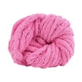 thumbnail image 3 of Hilo de chenilla grueso para tejer a mano, suave, para decoración del hogar, macramé Violeta rosa, 3 of 9