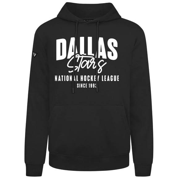 Men's Levelwear Black Dallas Stars Podium Response Pullover Hoodie