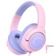 thumbnail image 1 of Auriculares iClever HS26 Kids con cable, 85 dBA, volumen seguro, rosa, 1 of 7