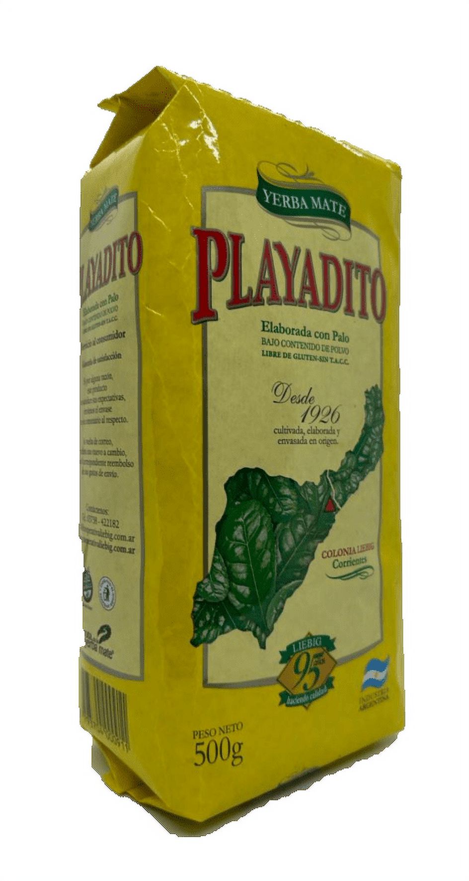 Playadito Yerba Mate Loose Leaf Tea, Gluten Free, 1.1 LB