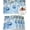 Blue White, variant on Christmas Placemats Set of 4 Pine Trees Forest Snow Christmas Placemats for Dining Table Christmas Cottage Table Mat Winter Holiday Home Party Kitchen Table Decorations