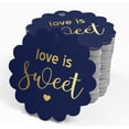 thumbnail image 4 of Inkdotpot 50 Pack Love Is Sweet Wedding Favor Paper Tags Craft Real Gold Foil Hang Tags, 4 of 6