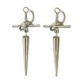 thumbnail image 1 of Pendientes de gótica Yinane Estilo Gótico Vintage Metal Renacentista Medieval Plata, 1 of 8