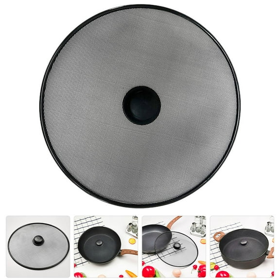 FOMIYES  Splatter Screen Anti-splash Lid Kitchen Fry Pan Reusable Guard