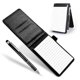 thumbnail image 1 of Notebook with cover/binder, notepad with pen, portable notebook with leather binder, pocket notepad, miniature notepad, 1 of 5
