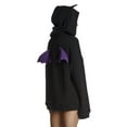 thumbnail image 5 of Women Y2k Zip Up Hoodie Halloween Bat Wing Jacket Long Sleeve Oversized Sweatshirt Outerwear, 5 of 6