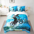 thumbnail image 2 of jejeloiu Extreme Speed Game 7-Piece Bedding Comforter Set,Motorcycle King Bedding Sets For Boys Teens Reversible, 2 of 8
