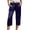 Blue, variant on Women's Effortless Everyday Slim Fit Mid-Rise Skinny Leg Pants, Ultra-Stretch Breathable Fabric, Solid Color Casual Work & Daily Wear