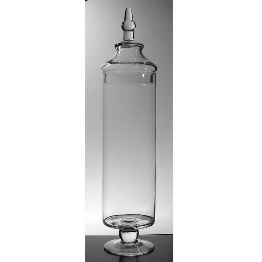 23in. Tall Glass Cylinder Apothecary Jars 23in. Tall With Lid Opening