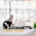 thumbnail image 3 of Handmadetneonsign Animal Rescue Metal Nameplate, Animal Rescue Desk Nameplate, Desk Name Plate Decor, 3 of 5