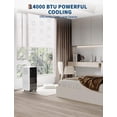 thumbnail image 5 of 14000 BTU Portable Air Conditioners With Remote Control,3-In-1 Free Standing Cooling AC Unit With Fan & Dehumidifier,Smart/Sleep Mode,Auto Swing,24H Timer,Black, 5 of 6