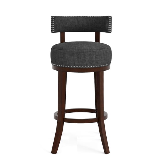 Furniture of America Kalin Fabric Swivel Bar Stool (Set of 2)