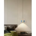 thumbnail image 6 of FSLiving Track Light Pendants 5W Adjustable Levitate J-Type Retractable Track Pendant Light with Macaron Pendants Indoor Island Light Adjustable Height Warm White 3000K for Kitchen,Blue - 1 Pack, 6 of 7