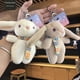thumbnail image 4 of Llavero creativo de conejo de dibujos animados, colgante de muñeco de peluche, lindo colgante de mochila escolar, llavero de pareja, 4 of 6