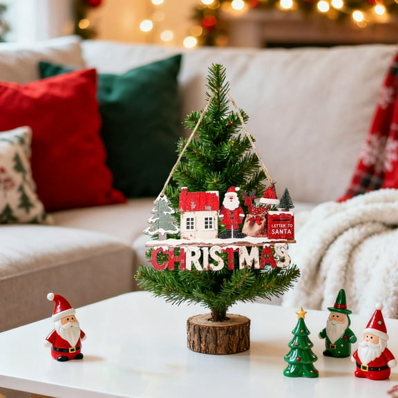 Mineart Christmas Wooden Letter Signs, Welcome Door Decor and Numbered Wooden Signs, Festive Wall and Door Decor for Entryways and Living Rooms