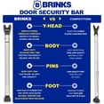 thumbnail image 4 of Brinks Commercial Steel Adjustable 25in-43in Heavy-Duty Security Bar, 4 of 11