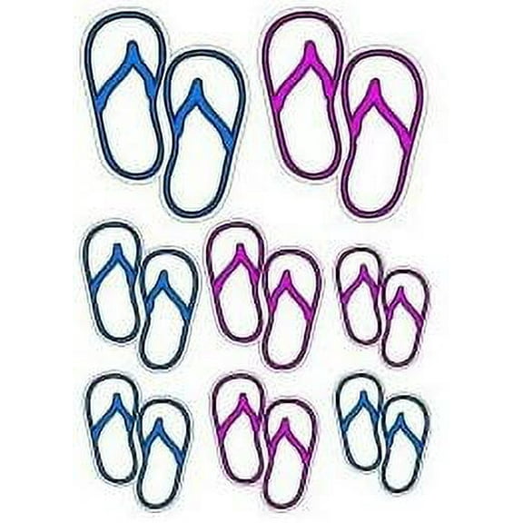 Flip Flop Family - Car Window Bumper Laptop Stickers