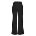 thumbnail image 5 of Women Bootcut Dress Flared Pants Business Casual Work Pants High Waist Regular Slacks for Office with Pockets, 5 of 7