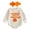 Yellow, variant on mgoYE Baby Girl Halloween Outfit Embroidery Waffle Long Sleeve Bubble Romper Daddy's/Mama's Little Pumpkin Embroidery Waffle Bodysuit(Beige,0-3 Months)