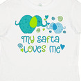 thumbnail image 4 of Inktastic My Safta Loves Me- Cute Elephants Boys or Girls Toddler T-Shirt, 4 of 5