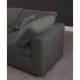 thumbnail image 5 of Maklaine Contemporary Gray Velvet Down Filled Modular Sectional Sofa, 5 of 7