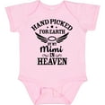 thumbnail image 3 of Inktastic Handpicked for Earth by My Mimi in Heaven with Angel Wings Boys or Girls Baby Bodysuit, 3 of 5