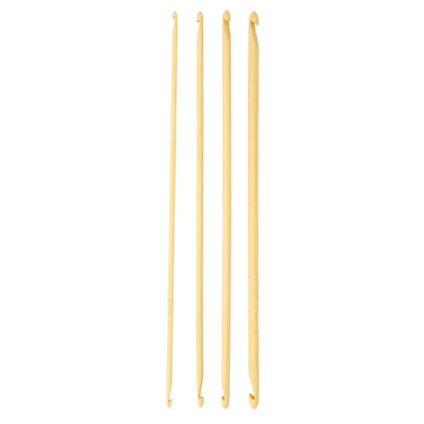 4-Piece Tunisian Crochet Hooks Set - Double Ended, 9.4 Inch, Sizes 3mm-6mm