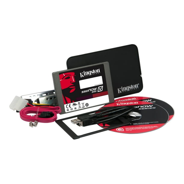 Kingston SSDNow V200 Desktop Notebook Upgrade Kit SSD 64 GB internal 2.5 in 3.5 carrier SATA 6Gb s Walmart