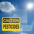 thumbnail image 6 of (2 Pack) Pesticides OSHA Caution Sign 24 Inch X 18 Inch Vinyl Label Decal Sticker Weather Resistant, UV Protected for Workplace, Business, and Construction Site, Made in the USA, 6 of 7