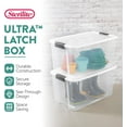thumbnail image 3 of 4-Pack Ultra Latching  Storage Bins - Heavy-Duty Organizing Containers for Closet, Bathroom, and Office, 3 of 8