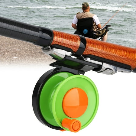 Handle Fishing Accessories - TOPINCN Portable Mini Plastic Single Handle Fly Casting Spinning Reel Fishing Tackle Accessory, Fishing Plastic Reel,Fihsing Reel