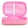 thumbnail image 4 of Bolsa de maquillaje, bolsa de cosméticos 20 * 12 * 8 cm Doble capa con espejo para mujer Rosa, 4 of 4